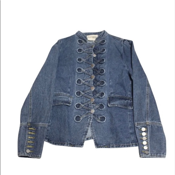 Savanna Jane Vintage Inspired Denim Jacket NEW NWT small - Picture 2 of 4